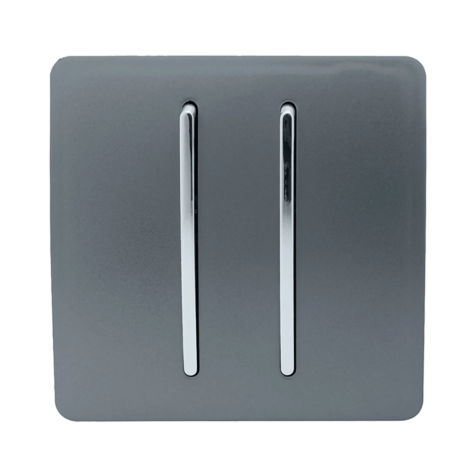 2 Gang Doorbell Warm Grey